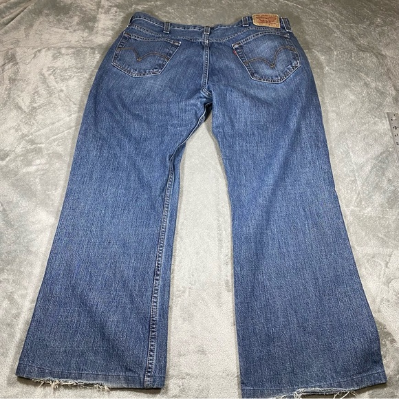 Levi’s Jeans Mens 40x29 Low Boot Cut 527 Denim Pants Wide Leg Comfortable Casual - Picture 5 of 14